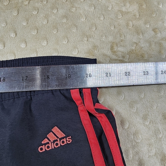 Adidas Pants Womens XL Black Coral Cropped Track Yoga Capris - Picture 7 of 7